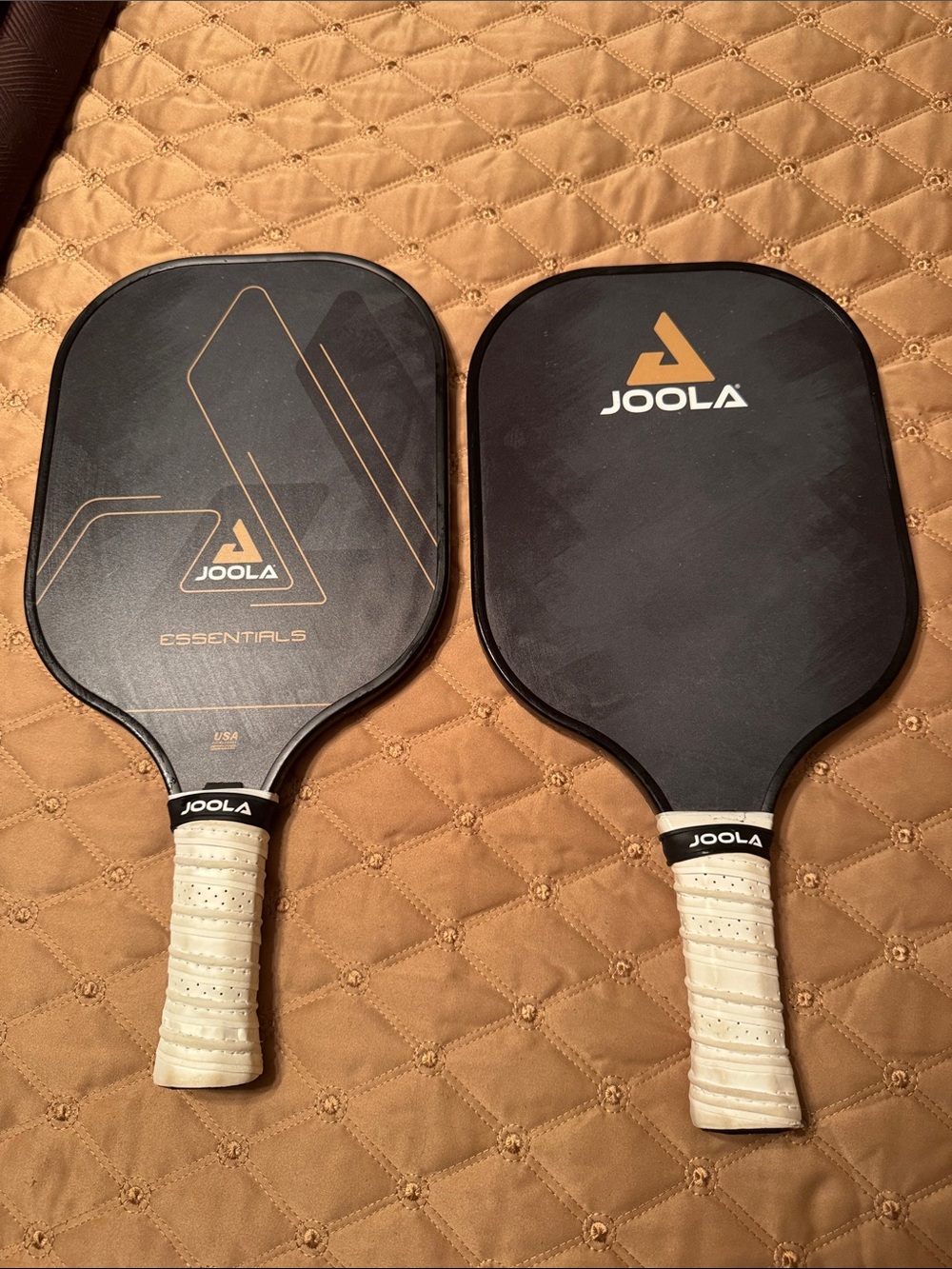 JOOLA Essentials Pickleball Paddles in Black with White Grips $30 each